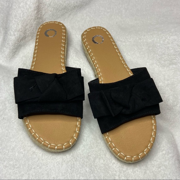 EVVA SLIDE SANDAL - BLACK - Picture 1 of 7